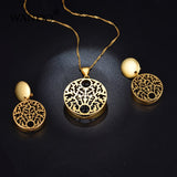 Pendant Necklace Earrings Set