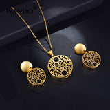 Pendant Necklace Earrings Set