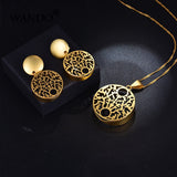 Pendant Necklace Earrings Set