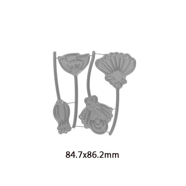 Cactus Grass Weed Broadleaf Flowers Paper Cards