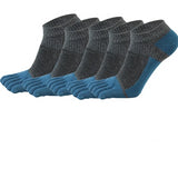 Cotton socks with toes compression weed socks