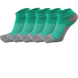 Cotton socks with toes compression weed socks