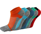 Cotton socks with toes compression weed socks