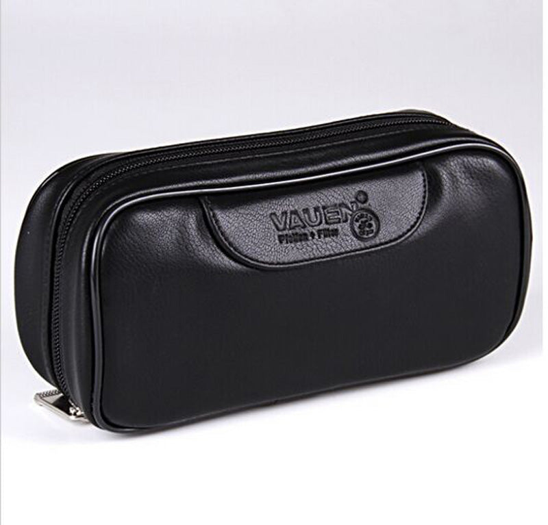 PU Leather Bag Clutch for 2 Pipes