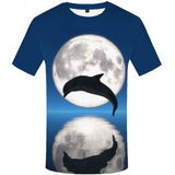 Flower T shirt Green Leaves Tops Weeds