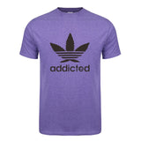 Men Cotton Weed Day T Shirts