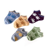 Bamboo Ankle Socks Maple Leaf