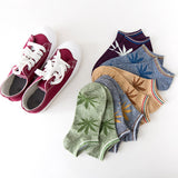 Bamboo Ankle Socks Maple Leaf