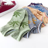 Bamboo Ankle Socks Maple Leaf