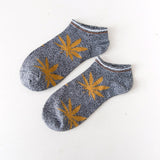 Bamboo Ankle Socks Maple Leaf