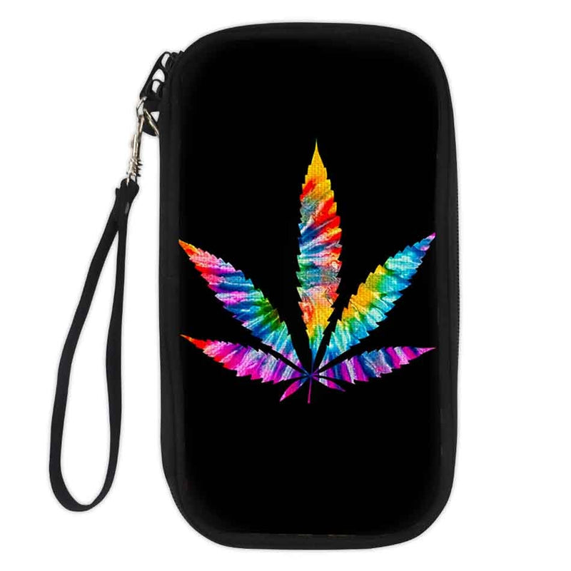 Palm Tree Cannabis Wallet zipper purse