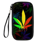 Palm Tree Cannabis Wallet zipper purse