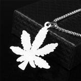 Cannabiss Small Weed Herb Charm Necklace