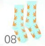Maple leaf Weed Socks Long Skateboard