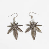 Leaf Metal Drop Earrings