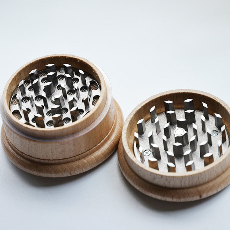 Wooden Weed Grinder Spice Herb