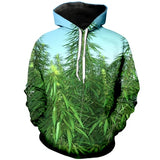 Summer 3D t-shirt Green weed Print