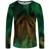 Animal T shirt Weeds Printed