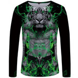 Animal T shirt Weeds Printed