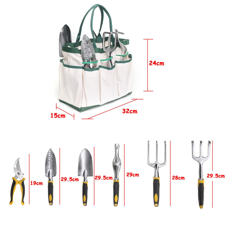 7Pcs Garden Stainless Steel Tool Set