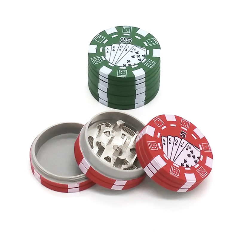 Poker Chip Style Herb Grinder