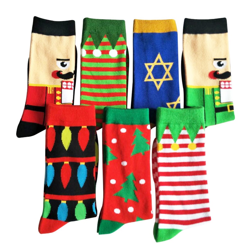 Christmas Style Weed Socks Cotton