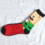 Christmas Style Weed Socks Cotton