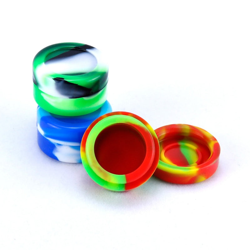 Silicone jars dab wax vaporizer oil containers