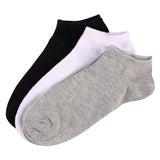 Low Cut Men Socks White Ankle Weed