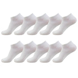 Low Cut Men Socks White Ankle Weed