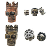 King Skull Metal Herbal Grinder Spice Weed