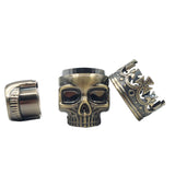 King Skull Metal Herbal Grinder Spice Weed