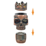 King Skull Metal Herbal Grinder Spice Weed