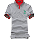 Weeds Green Leaf Men Print T Shirt