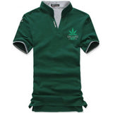 Weeds Green Leaf Men Print T Shirt