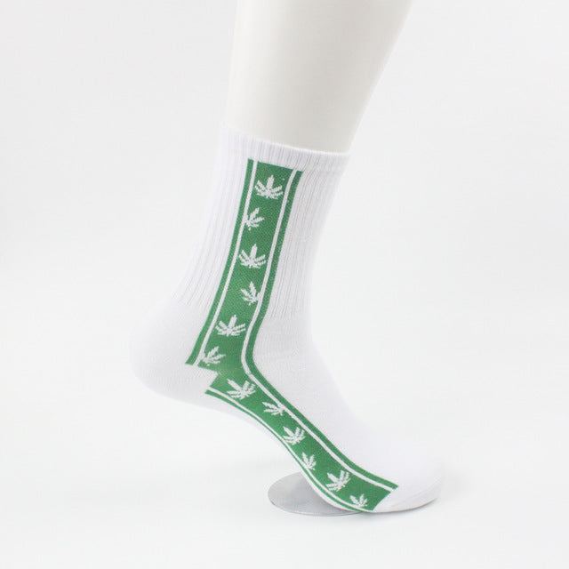 Chaussette Style Weed Socks Cotton Hip Hop