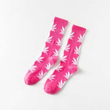 Comfortable Cotton Socks Leaf Casual