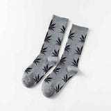 Comfortable Cotton Socks Leaf Casual