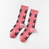 Comfortable Cotton Socks Leaf Casual