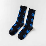 Comfortable Cotton Socks Leaf Casual