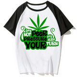Bong weed T Shirt Round Collar