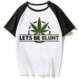 Bong weed T Shirt Round Collar
