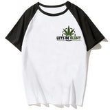 Bong weed T Shirt Round Collar
