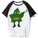 Bong weed T Shirt Round Collar