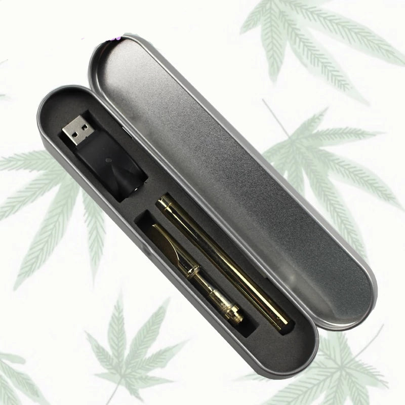 Golden Glass Vaporizer For Thick CBD Oil Tank