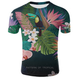 Green Leaves T shirt Flower Tops Weeds