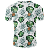 Green Leaves T shirt Flower Tops Weeds