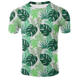 Green Leaves T shirt Flower Tops Weeds